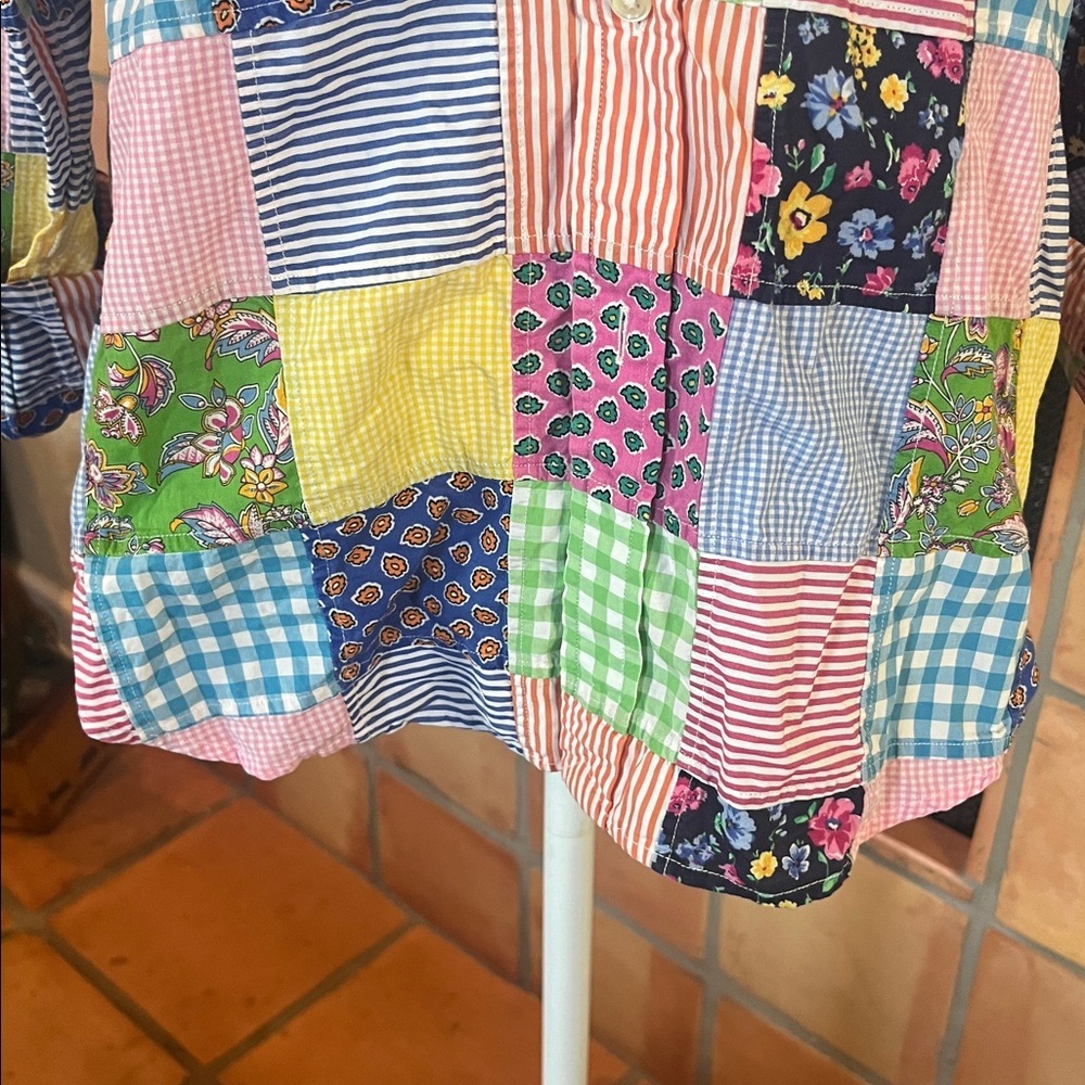 Ralph Lauren Multicolor Patchwork Button Down Shi… - image 5